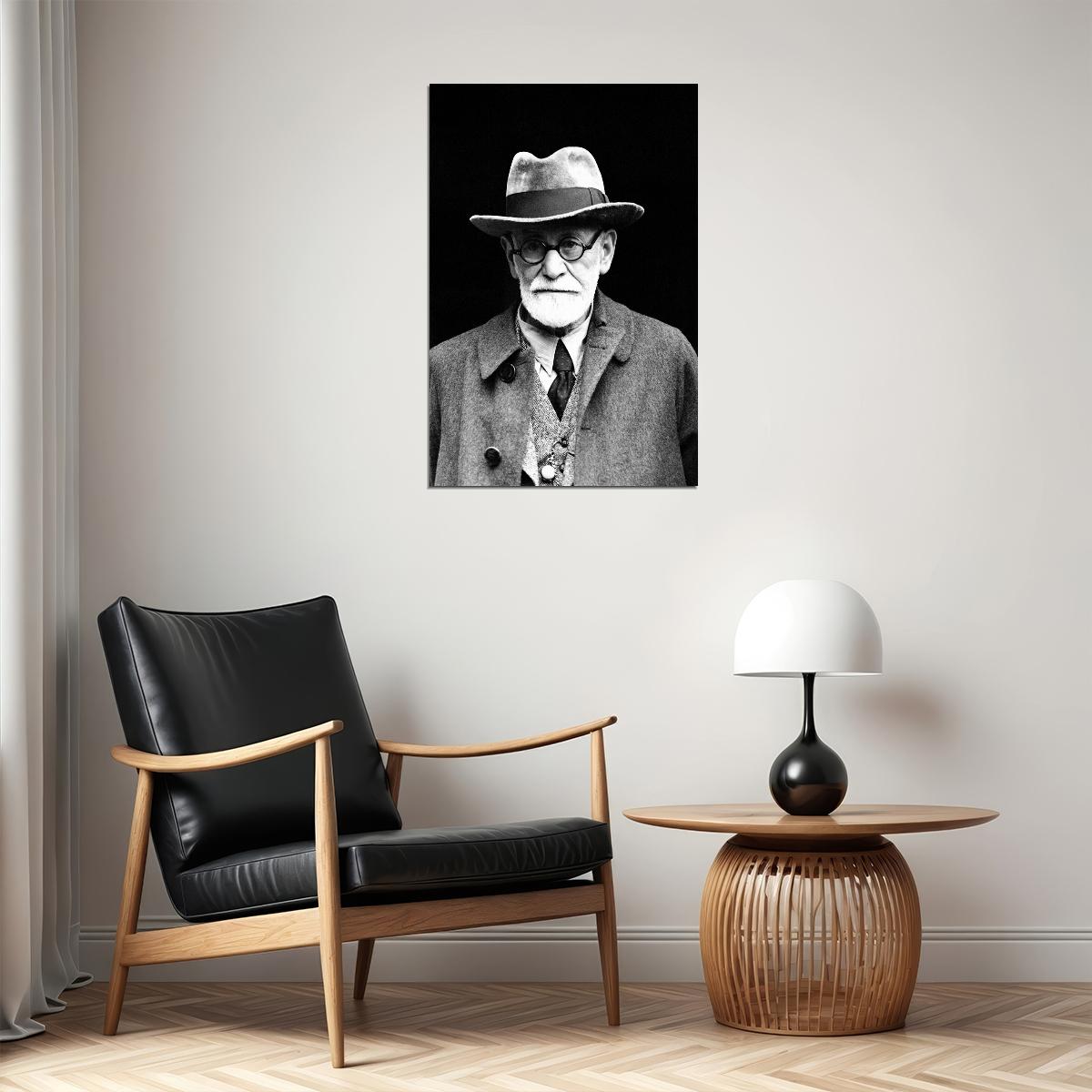 Portrait Of Sigmund Freud Medicine Doctor Poster Wall Art Print Home Wall Decor