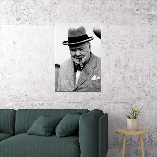 Winston Churchill Speaking Politician Poster Wall Art Print Home Wall Decor - xonomax