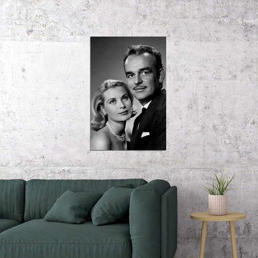 Prince Rainier Iii Of Monaco And Grace Kelly Poster Wall Art Print Home Wall Decor - xonomax