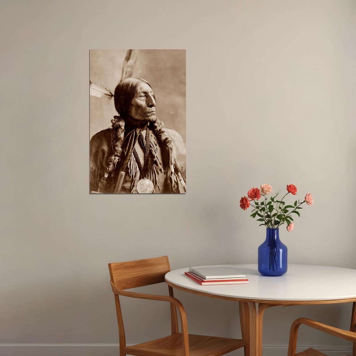 Chief Wolf Robe Cheyenne 1899 Photo By Frank A. Rinehart Poster Wall Art Print Home Wall Decor - xonomax