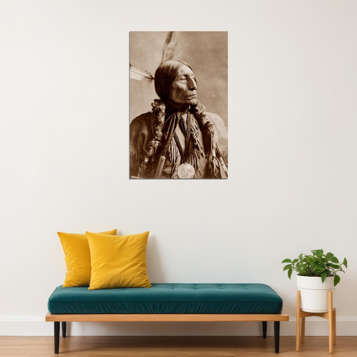 Chief Wolf Robe Cheyenne 1899 Photo By Frank A. Rinehart Poster Wall Art Print Home Wall Decor - xonomax
