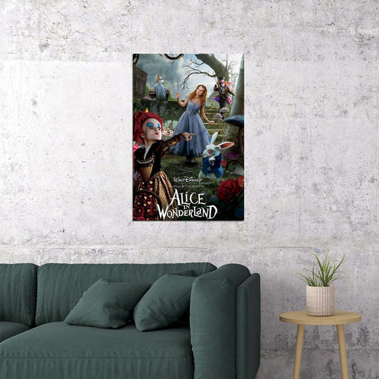Alice In Wonderland Movie Fantasy Poster Wall Art Print Home Wall Decor - xonomax