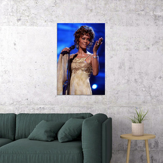 Whitney Houston Singer Musician Artist Poster Wall Art Print Home Wall Decor - xonomax