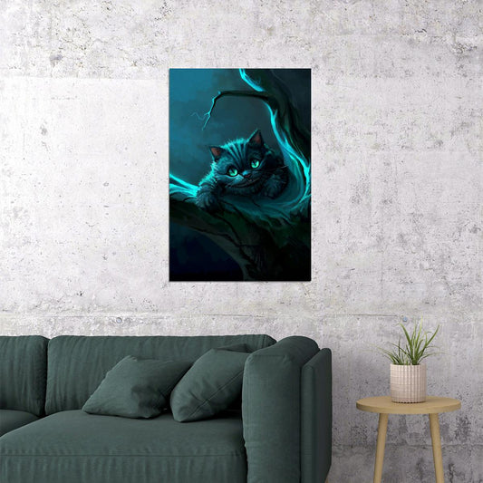 Cheshire Cat Alice In Wonderland Animation Movie Poster Wall Art Print Home Wall Decor - xonomax
