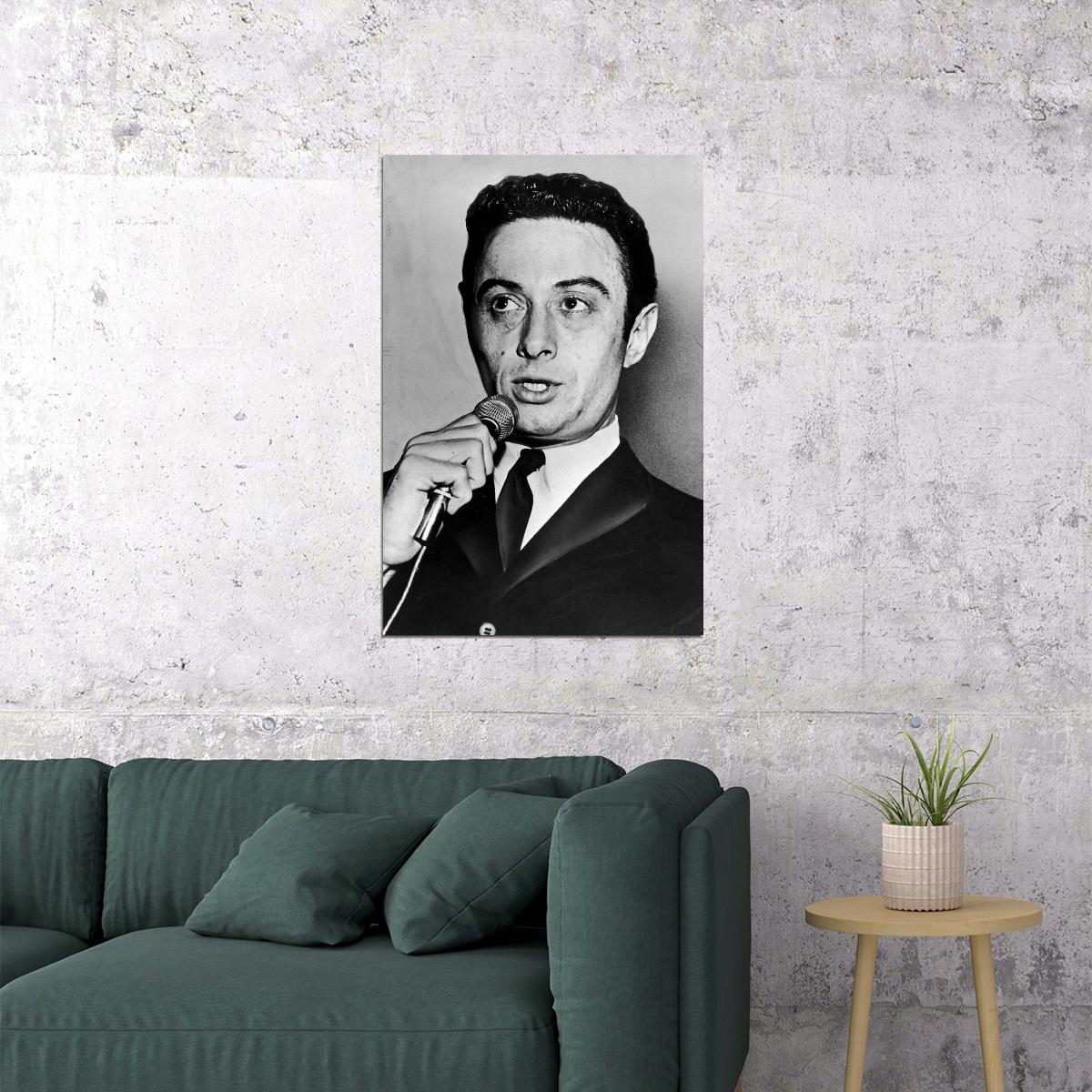 Lenny Bruce Black Humorist Comedian Poster Wall Art Print Home Wall Decor