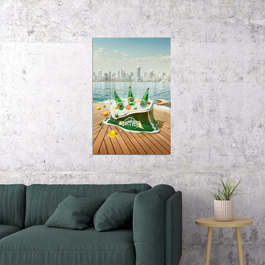 Perrier Vintage Advertising Poster Wall Art Print Home Wall Decor - xonomax