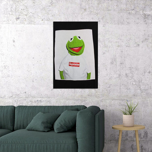 New Kermit The Frog Supreme Hot Fashion Fantasy Poster Wall Art Print Home Wall Decor - xonomax