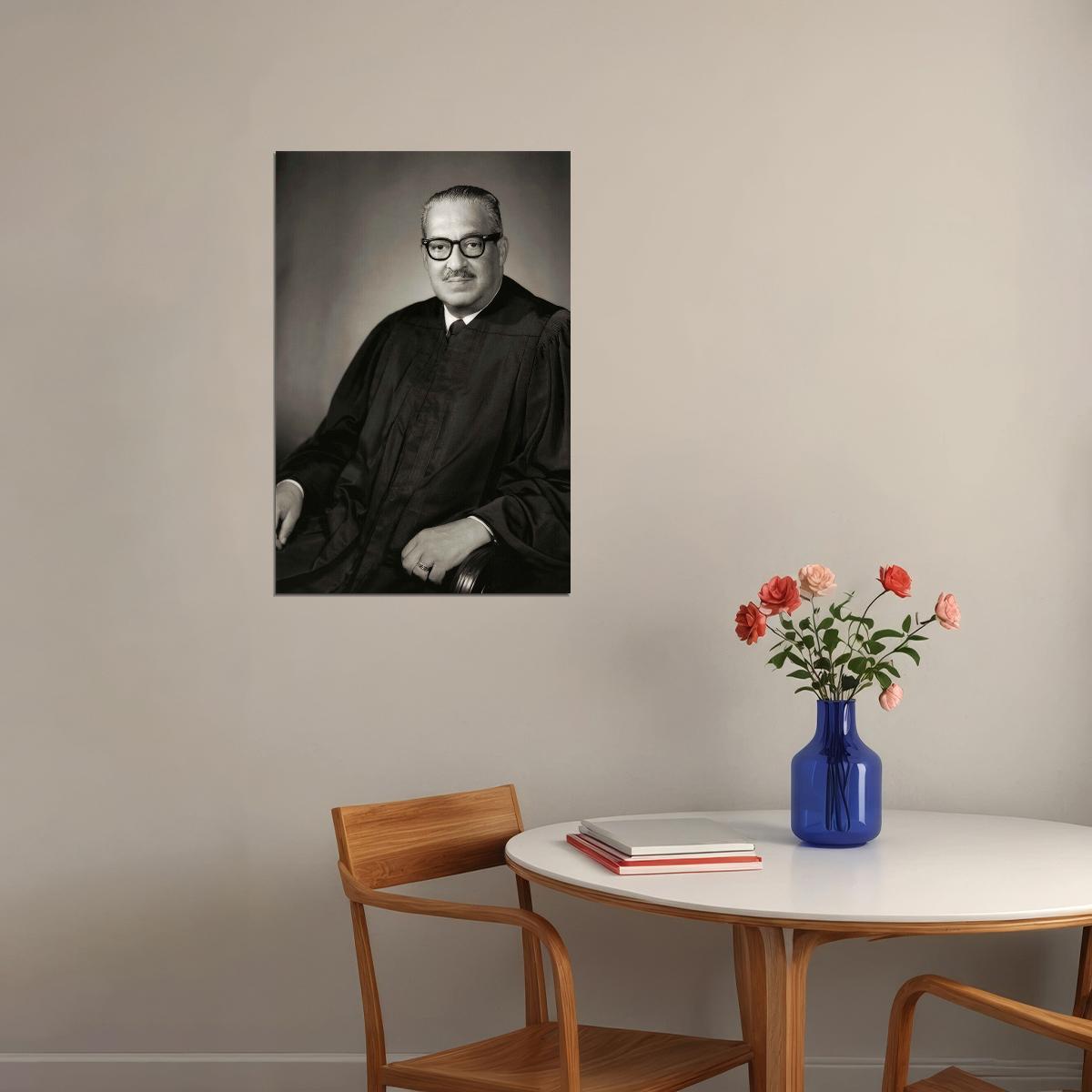 Supreme Court Justice Thurgood Marshall Poster Wall Art Print Home Wall Decor - xonomax