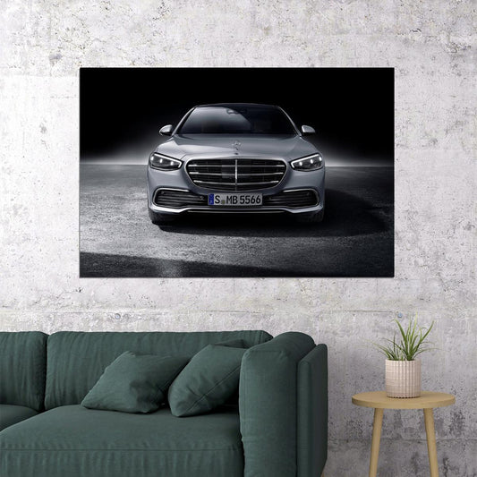 Mercedes-benz S-klasse Front View Poster Wall Art Print Home Wall Decor - xonomax