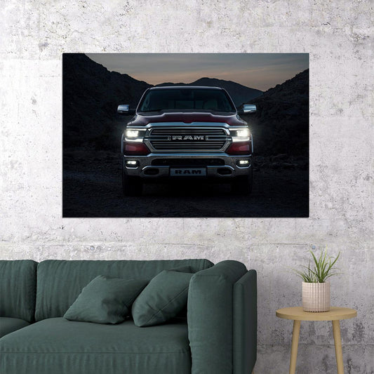 Ram 1500 Laramie Crew Cab Truck Poster Wall Art Print Home Wall Decor - xonomax
