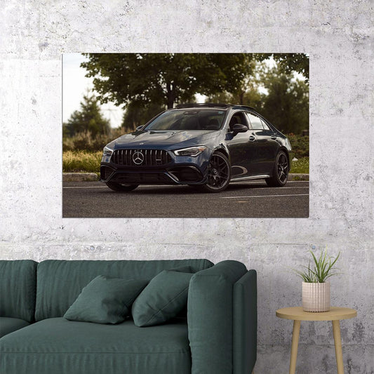 Mercedes-amg Black Sporty Car Aerodynamic 4matic Poster Wall Art Print Home Wall Decor - xonomax