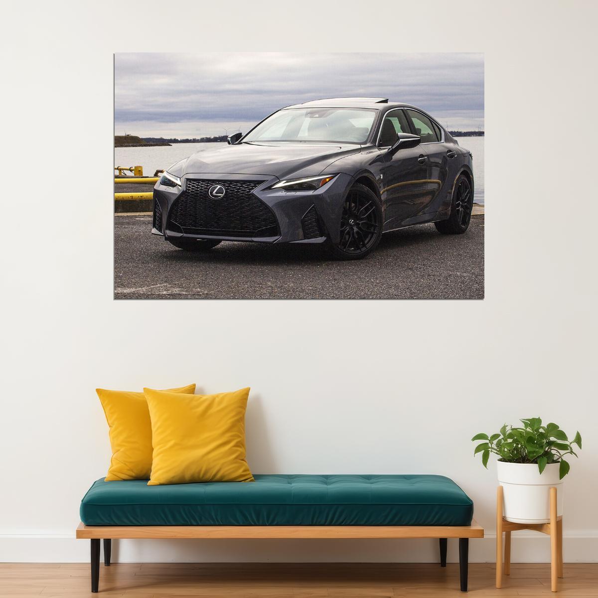 Lexus Is 350 Awd F Sport Car Poster Wall Art Print Home Wall Decor - xonomax