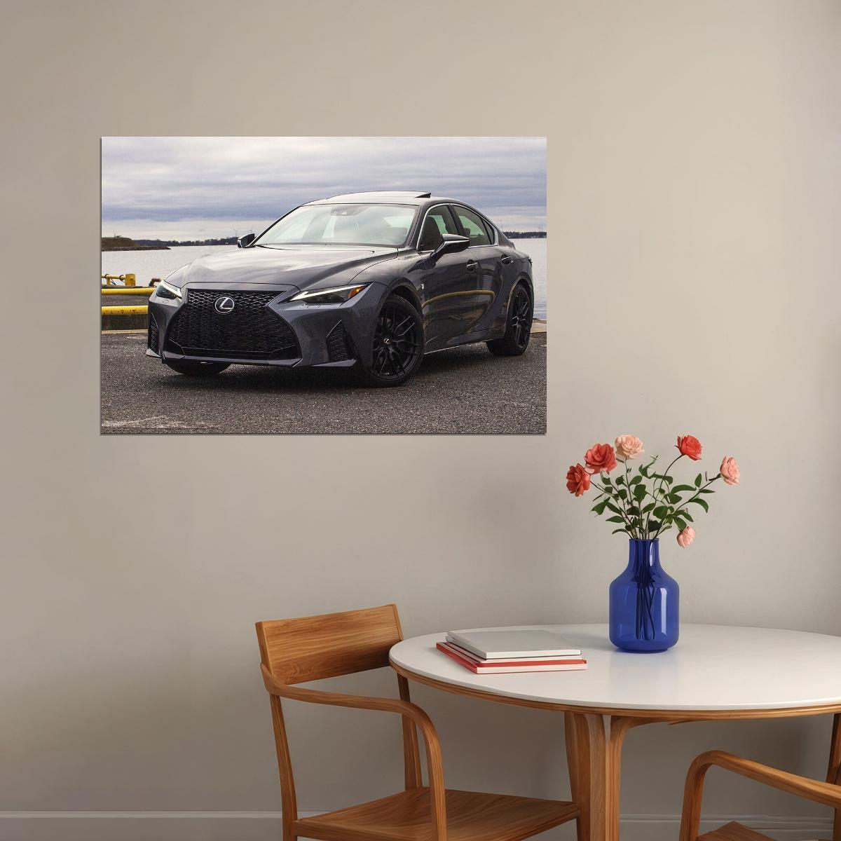 Lexus Is 350 Awd F Sport Car Poster Wall Art Print Home Wall Decor - xonomax