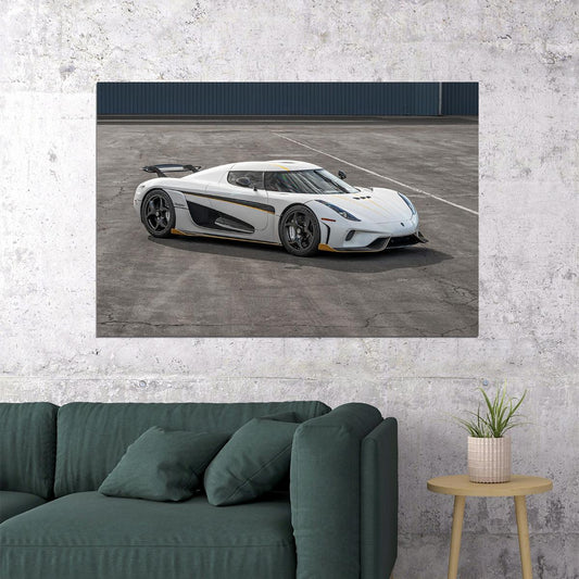 Koenigsegg Regera Swedish Brand Sporty Car Poster Wall Art Print Home Wall Decor - xonomax