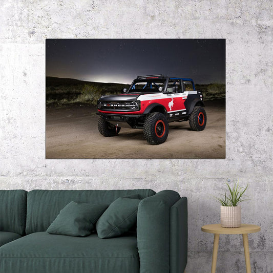 Ford Bronco 4600 Race Truck Poster Wall Art Print Home Wall Decor - xonomax