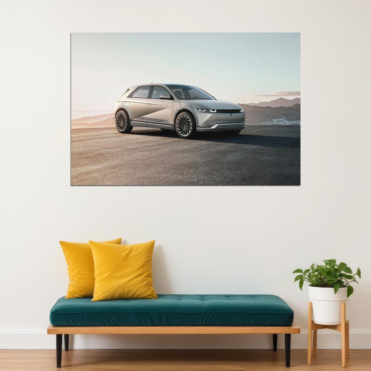 Hyundai Ioniq 5 Modern Family Car Poster Wall Art Print Home Wall Decor
