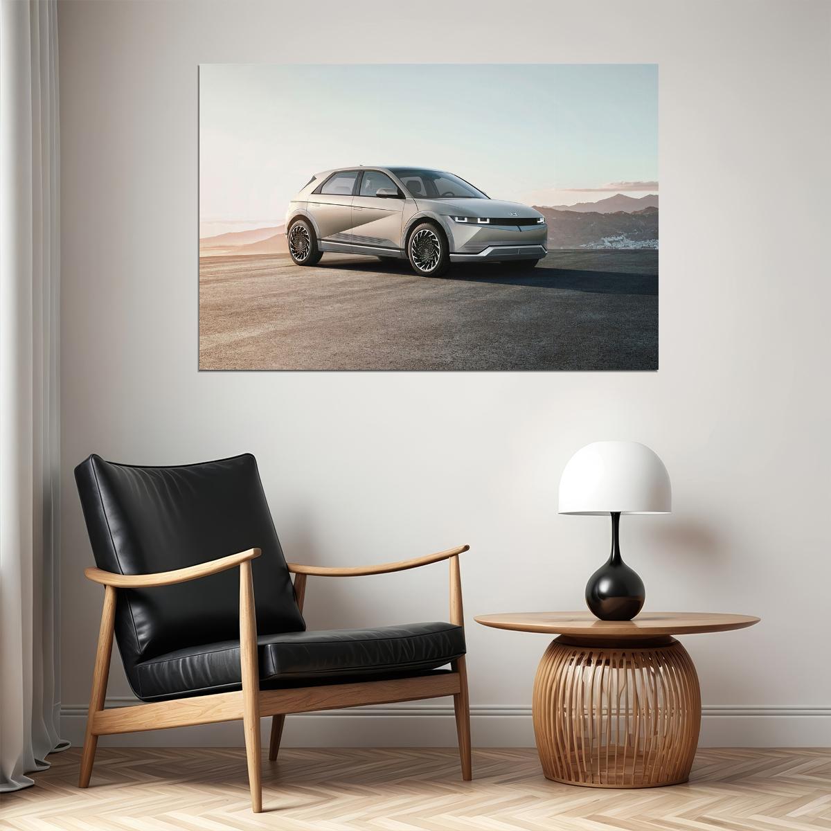 Hyundai Ioniq 5 Modern Family Car Poster Wall Art Print Home Wall Decor