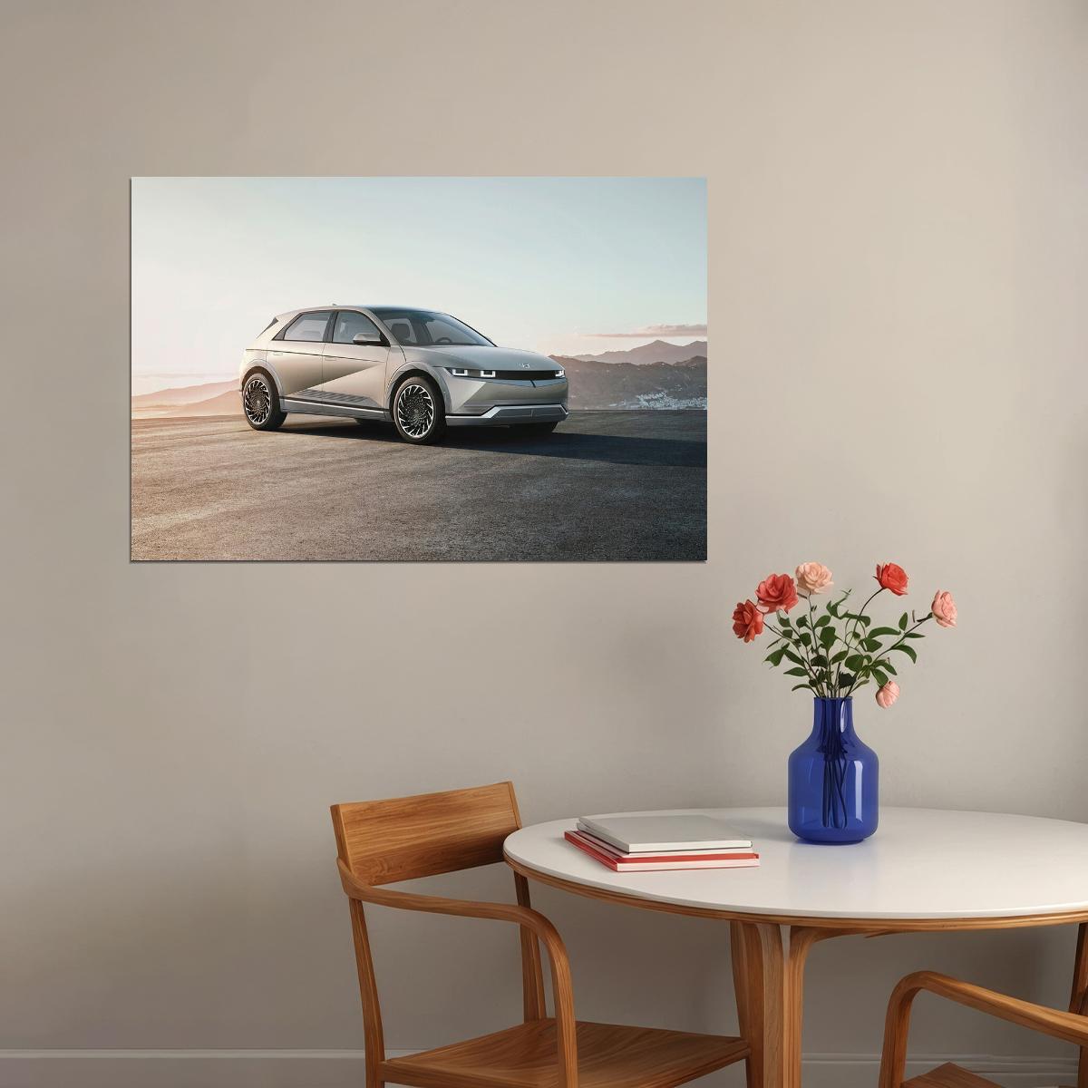 Hyundai Ioniq 5 Modern Family Car Poster Wall Art Print Home Wall Decor