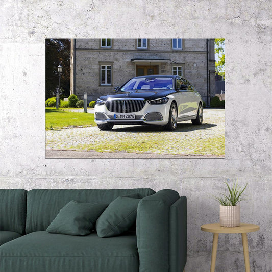 Mercedes-maybach S 680 4matic Luxury Sedan Poster Wall Art Print Home Wall Decor - xonomax