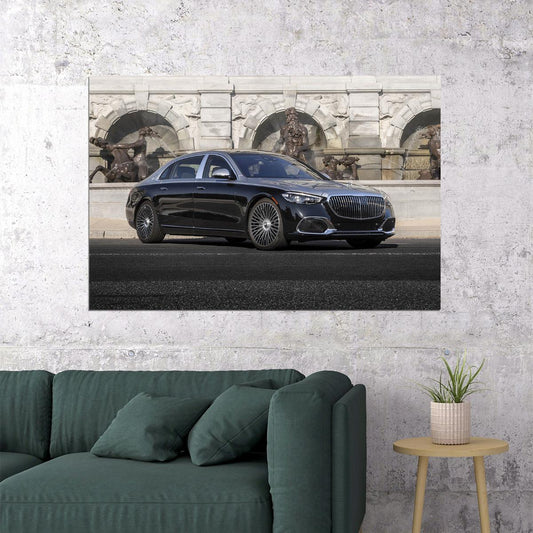 Mercedes-maybach S 580 4matic City Car Sedan Poster Wall Art Print Home Wall Decor - xonomax