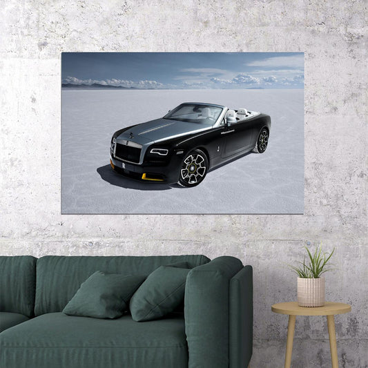 Rolls-royce Dawn Black Badge Landspeed Collection Poster Wall Art Print Home Wall Decor - xonomax