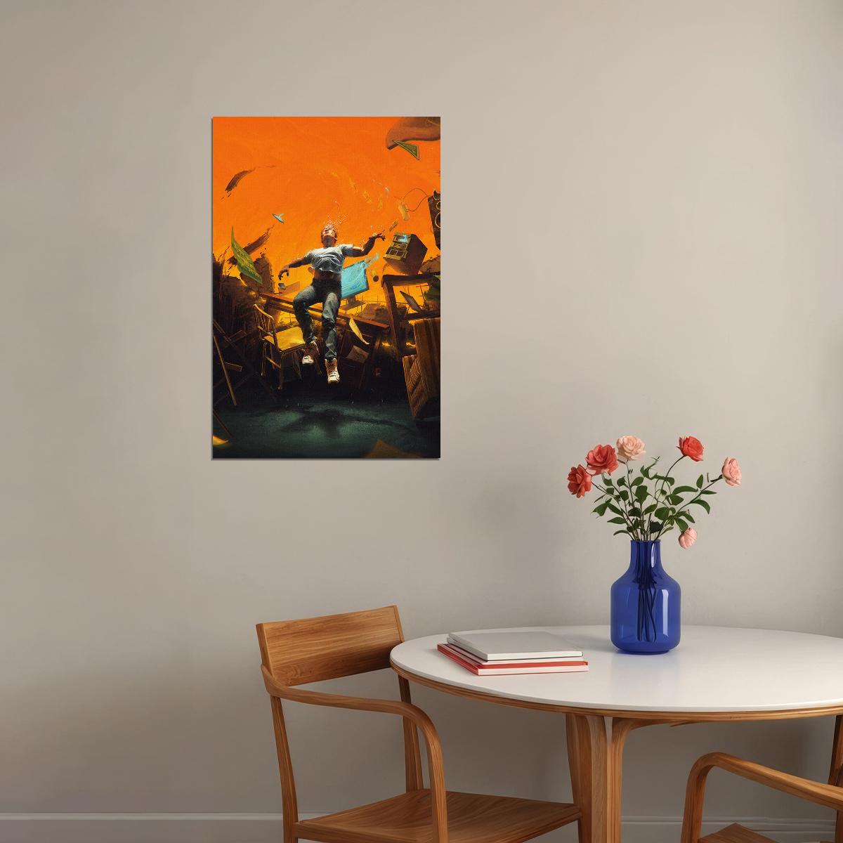 Rapper Producer Logic No Pressure Music Album Poster Wall Art Print Home Wall Decor