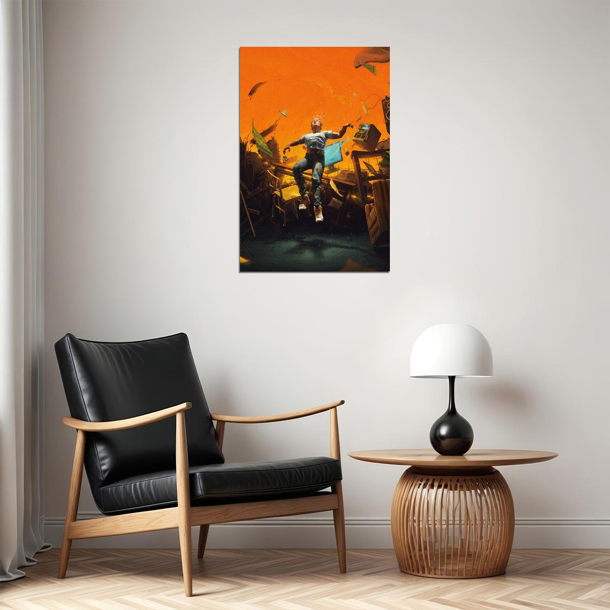Rapper Producer Logic No Pressure Music Album Poster Wall Art Print Home Wall Decor
