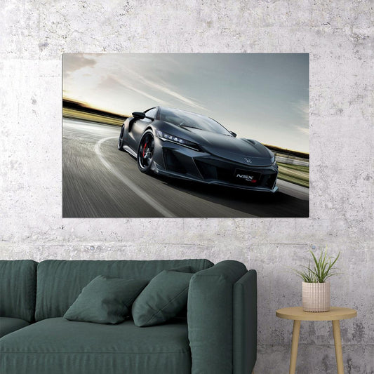 Honda Nsx Type S Highway Driving Performance Poster Wall Art Print Home Wall Decor - xonomax