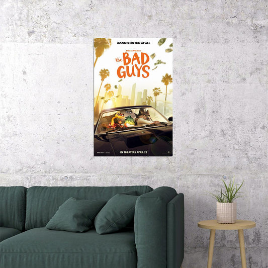 The Bad Guys Animation Action Comedy Poster Wall Art Print Home Wall Decor - xonomax