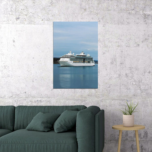 Royal Viking Sun Cruise Ship In Port Poster Wall Art Print Home Wall Decor - xonomax