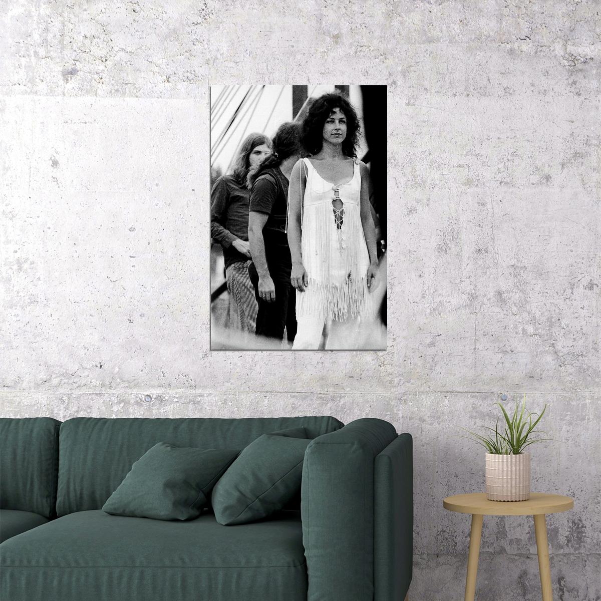 Jefferson Airplane At Woodstock Musicians Poster Wall Art Print Home Wall Decor