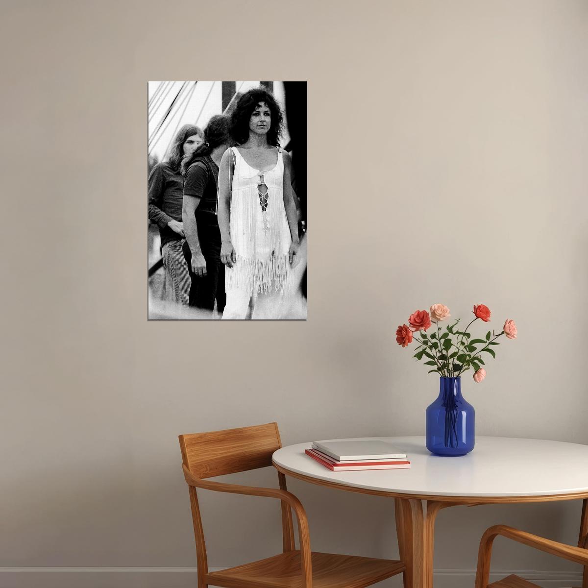 Jefferson Airplane At Woodstock Musicians Poster Wall Art Print Home Wall Decor
