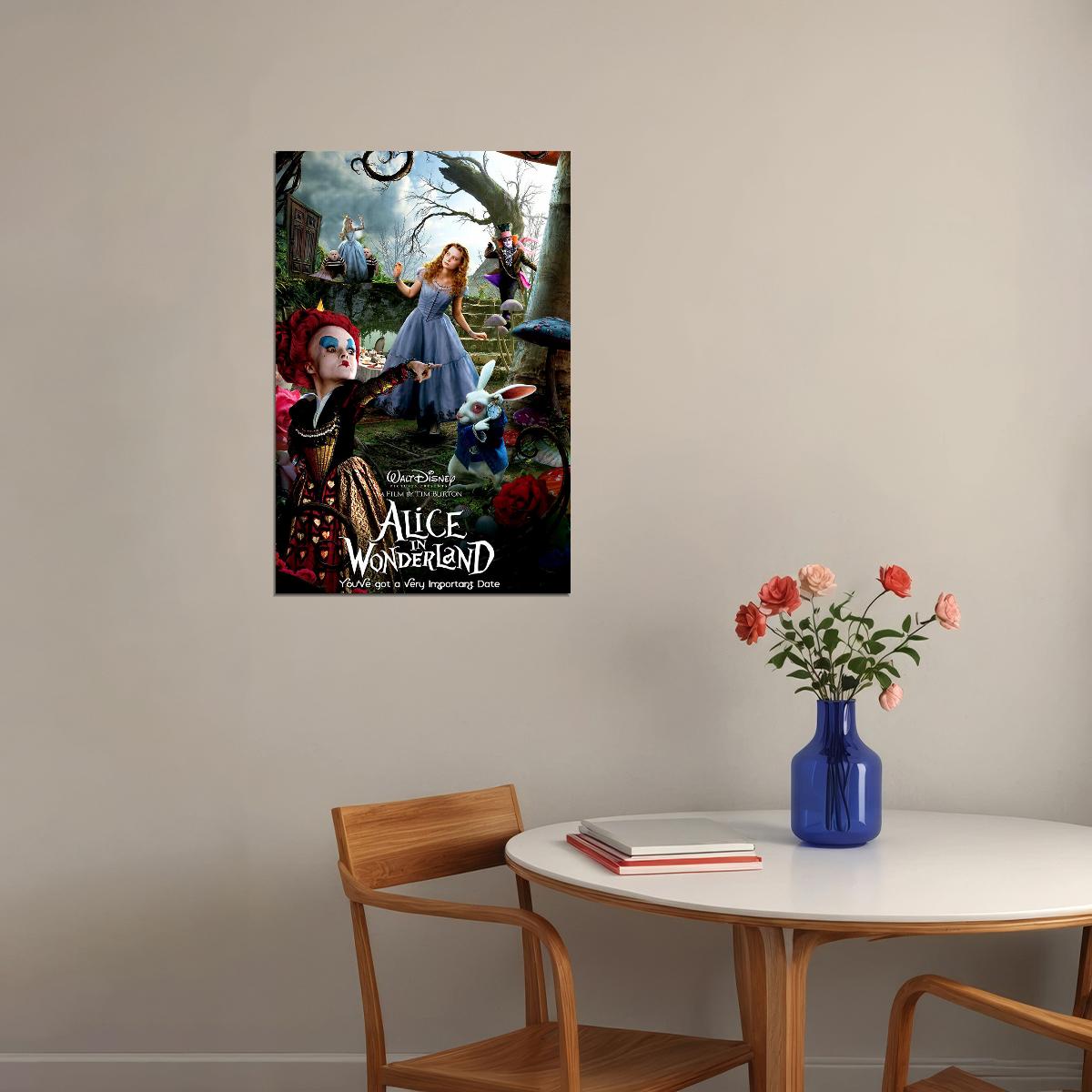 Alice In Wonderland Movie Fantasy Poster Wall Art Print Home Wall Decor - xonomax