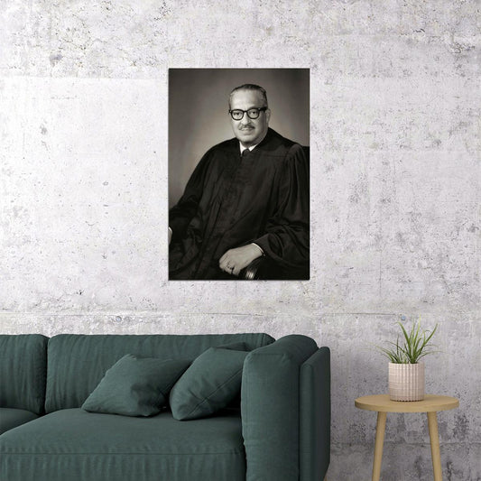 Thurgood Marshall American Lawyer Poster Wall Art Print Home Wall Decor - xonomax