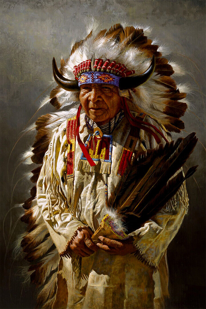 Native Americans Local People Poster Wall Art Print Home Wall Decor - xonomax