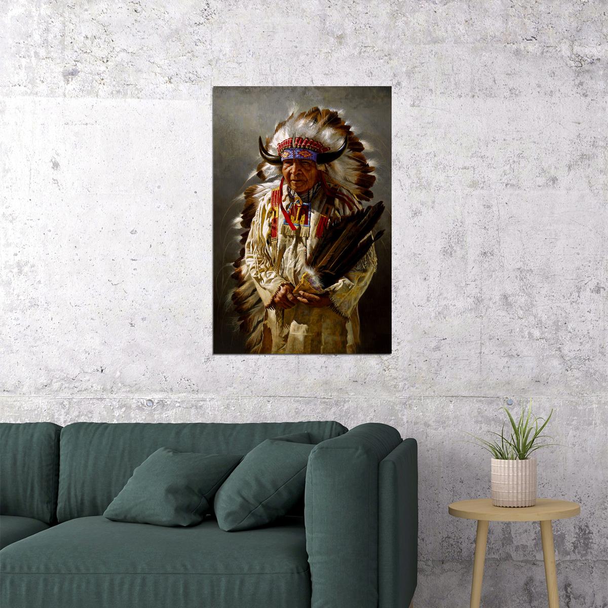 Native Americans Local People Poster Wall Art Print Home Wall Decor - xonomax