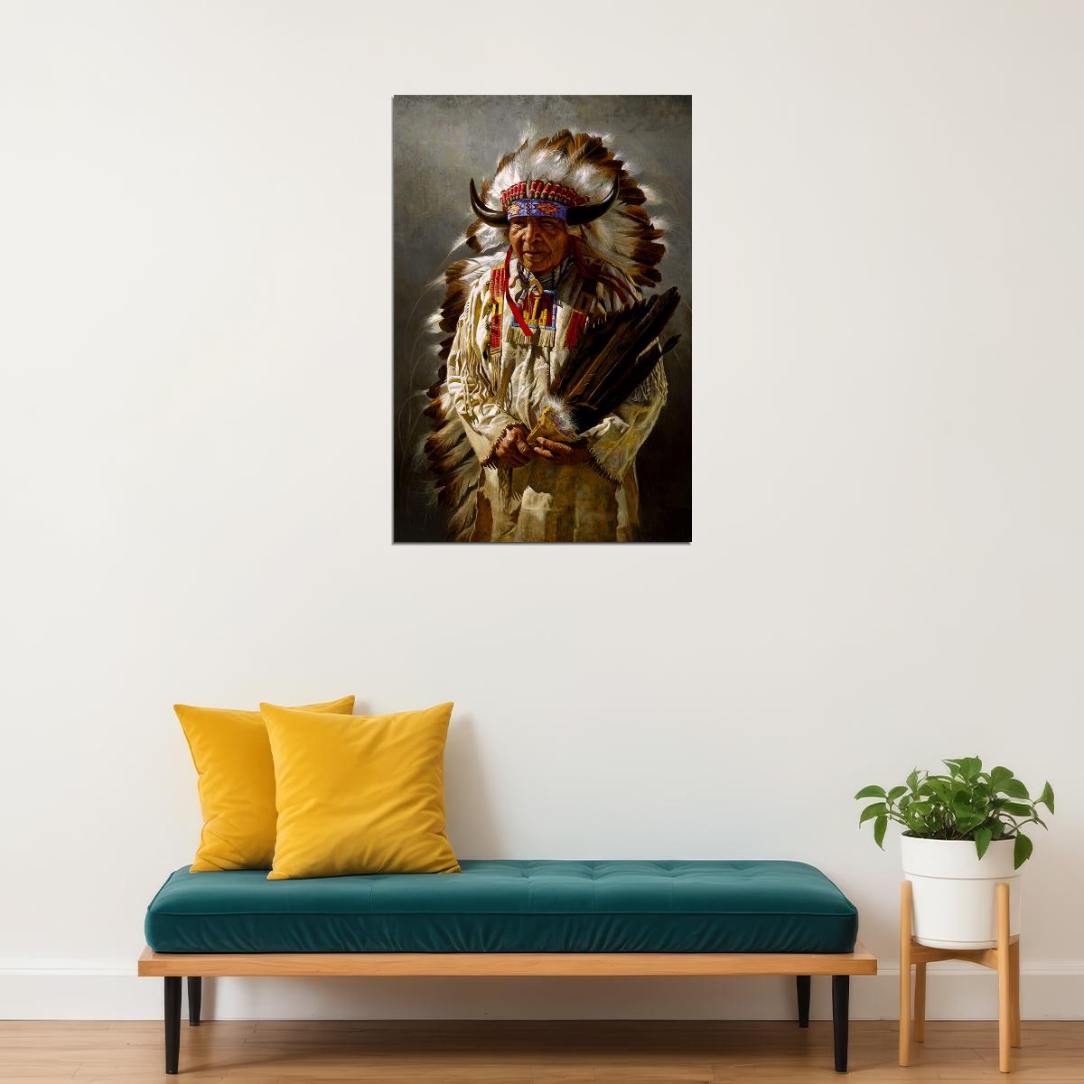 Native Americans Local People Poster Wall Art Print Home Wall Decor - xonomax
