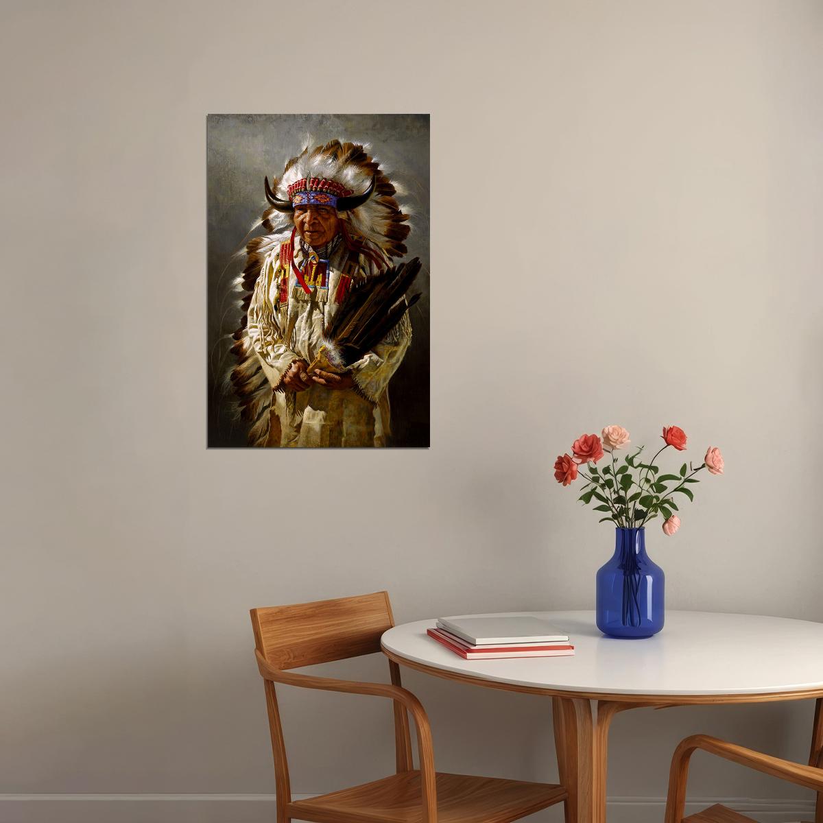 Native Americans Local People Poster Wall Art Print Home Wall Decor - xonomax
