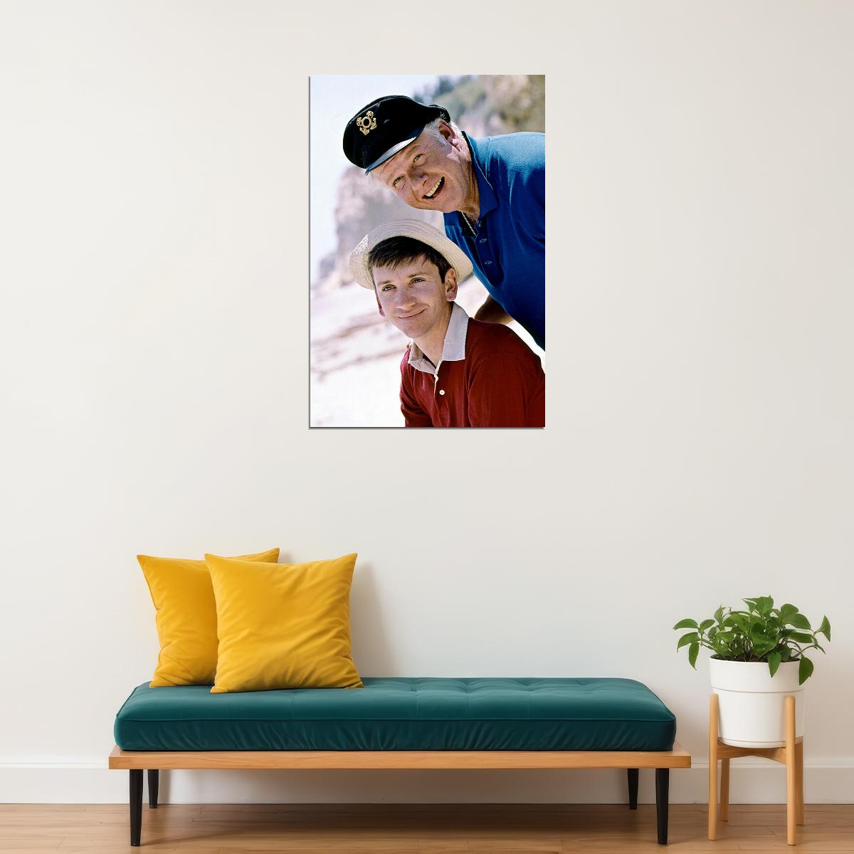 Alan Hale And Bob Denver In Gilligan's Island Movie Poster Wall Art Print Home Wall Decor - xonomax
