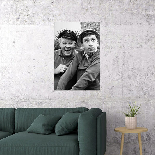 Alan Hale And Bob Denver In Gilligan's Island Poster Wall Art Print Home Wall Decor - xonomax