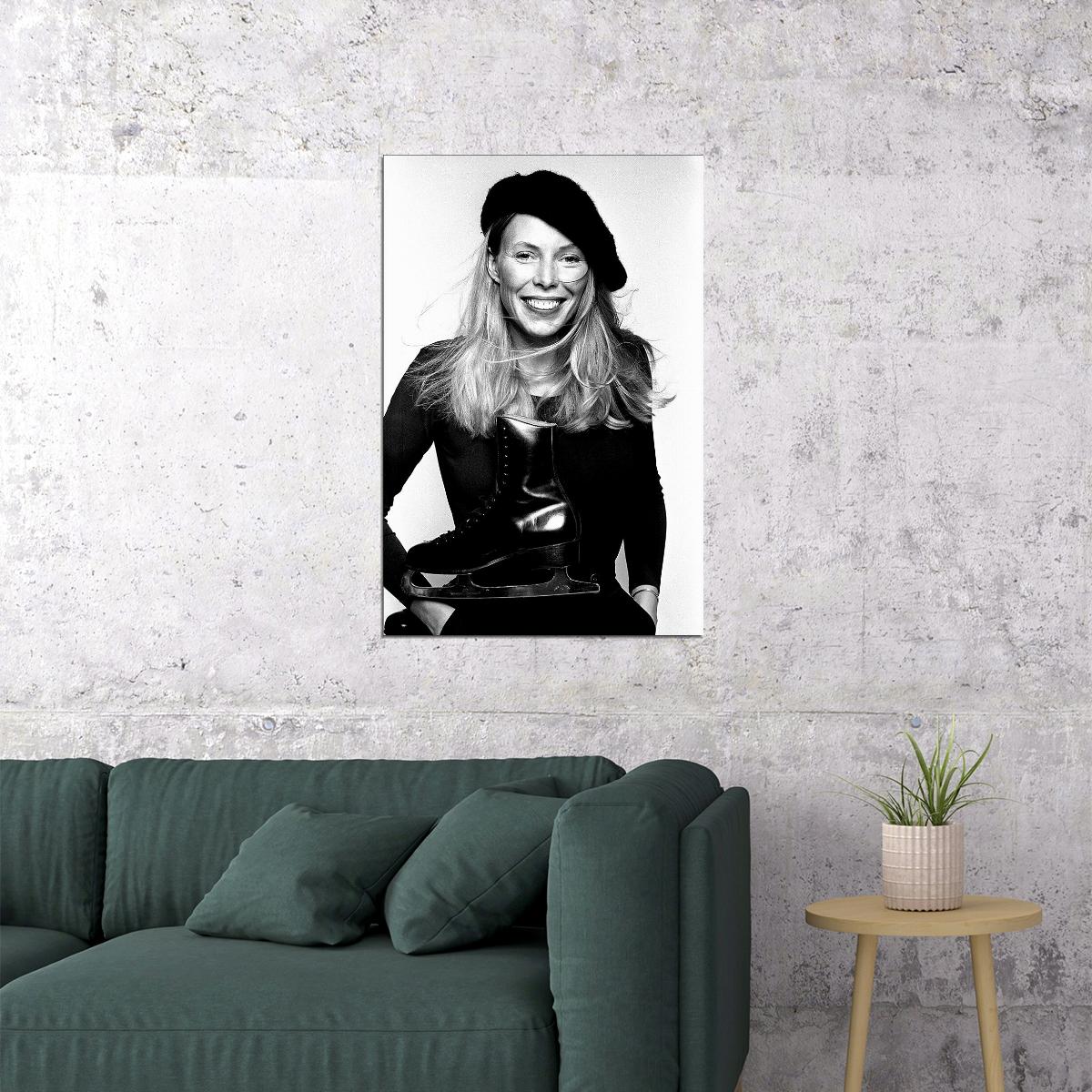 Joni Mitchell Musician Painter Poster Wall Art Print Home Wall Decor