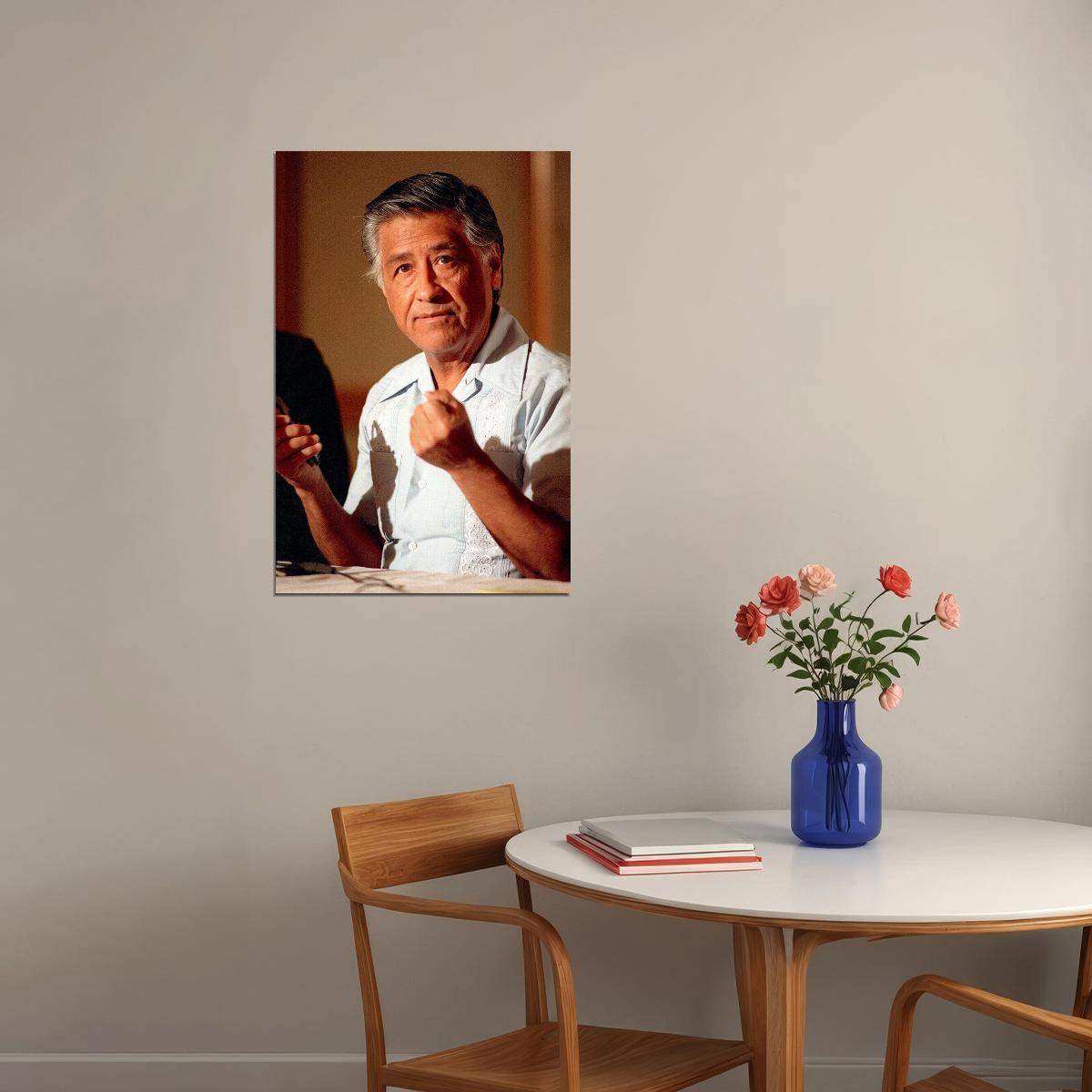 Cesar Chavez Human Rights Defender Poster Wall Art Print Home Wall Decor - xonomax