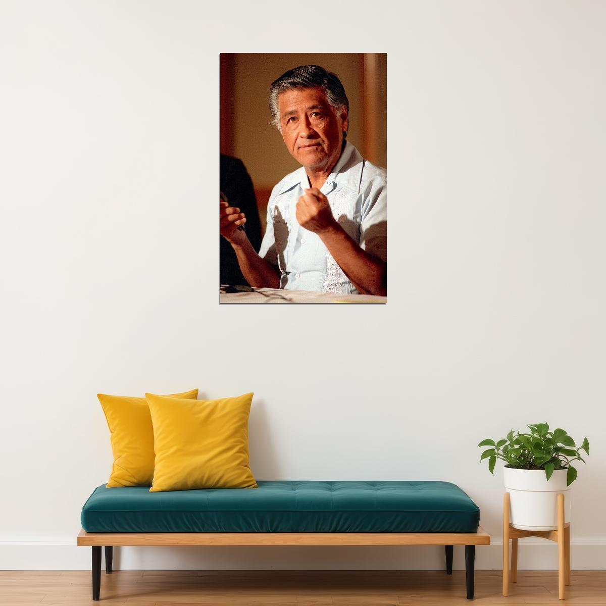 Cesar Chavez Human Rights Defender Poster Wall Art Print Home Wall Decor - xonomax