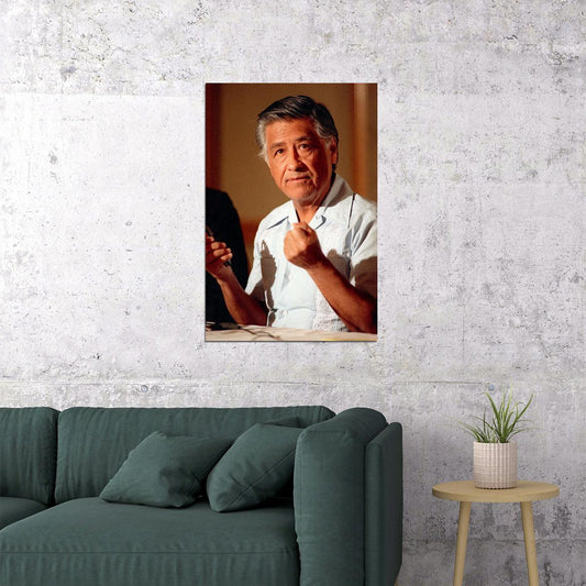 Cesar Chavez Human Rights Defender Poster Wall Art Print Home Wall Decor - xonomax