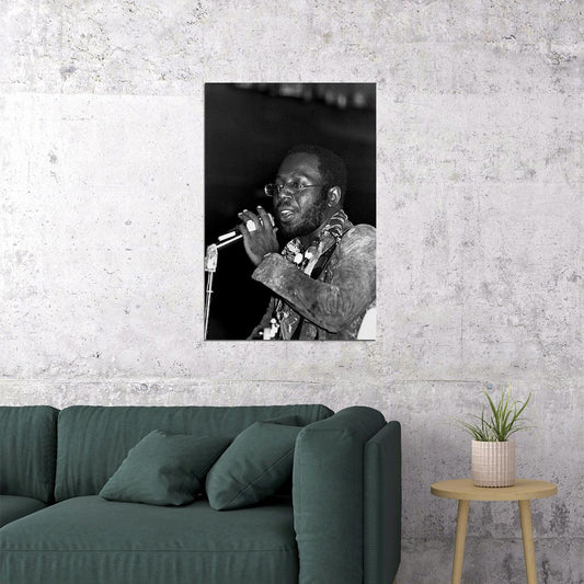 Curtis Mayfield Singing Poster Wall Art Print Home Wall Decor - xonomax