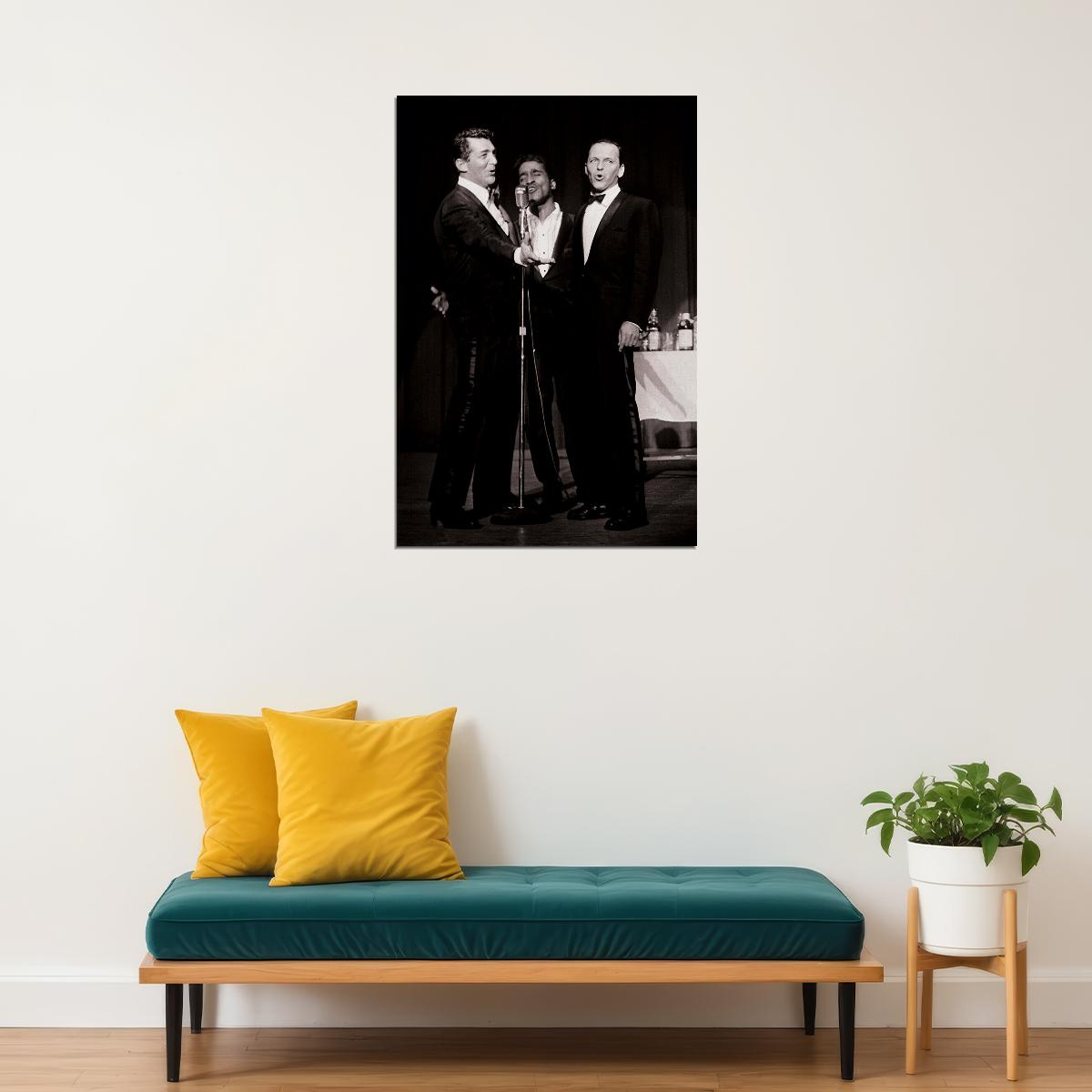 The Rat Pack Performing Music Band Poster Wall Art Print Home Wall Decor