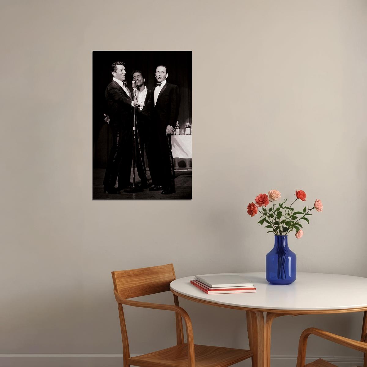 The Rat Pack Performing Music Band Poster Wall Art Print Home Wall Decor