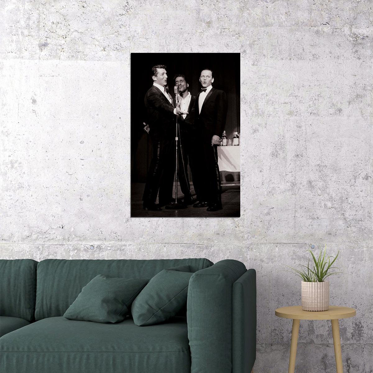 The Rat Pack Performing Music Band Poster Wall Art Print Home Wall Decor