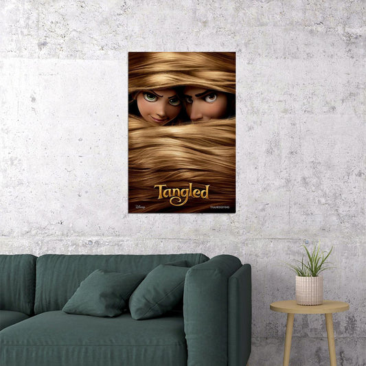 Tangled Rapunzel Flynn Maximus Movie Poster Wall Art Print Home Wall Decor - xonomax