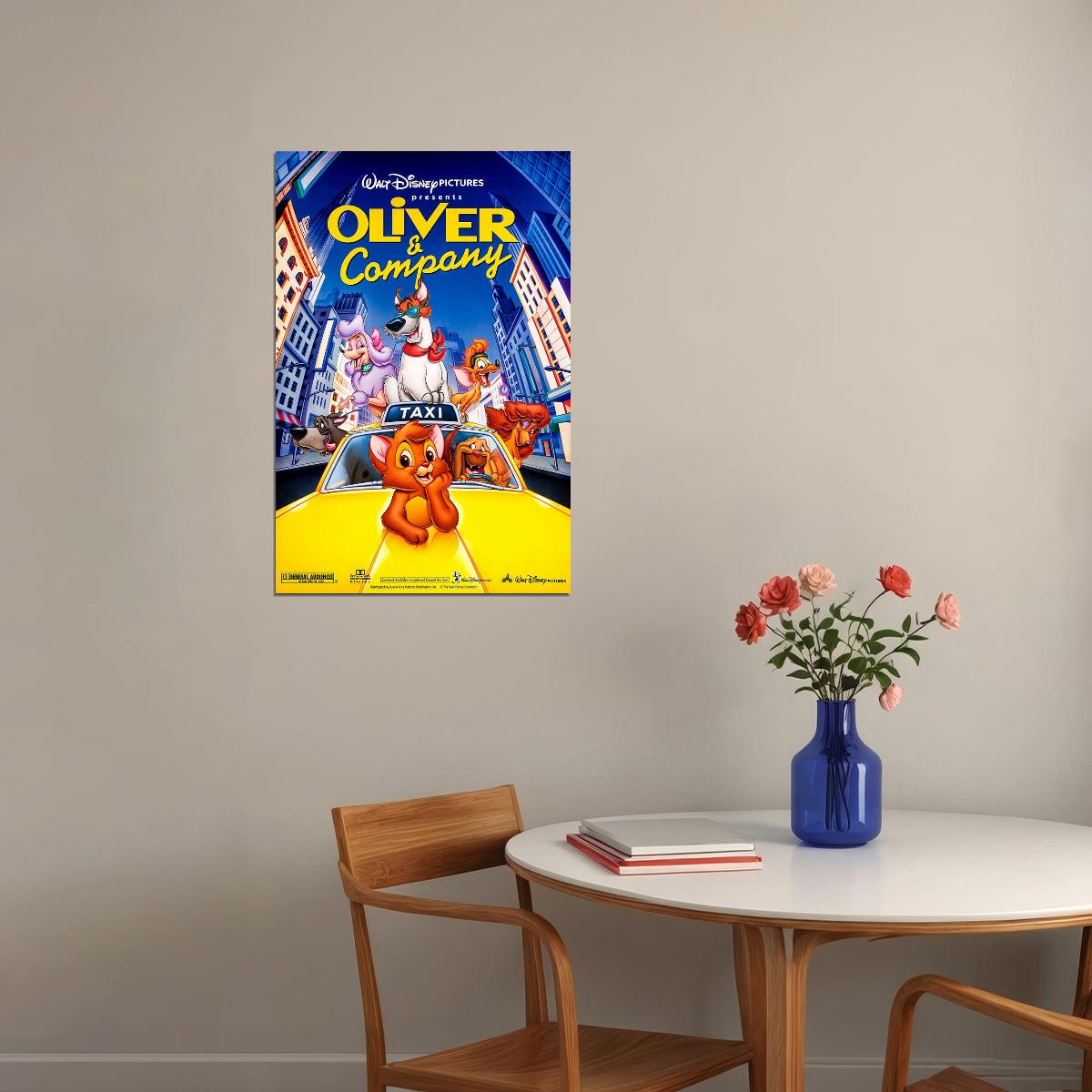 Oliver And Company Collectible Movie Picture Poster Wall Art Print Home Wall Decor - xonomax